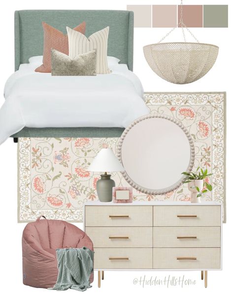 Shop Tilly Upholstered Bed and other curated products on LTK, the easiest way to shop everything from your favorite creators. Pink And Green Guest Bedroom, Coral And Green Bedroom, Pink And Green Girls Bedroom, Green Girls Bedroom, Pink Toddler Bedroom, Green Upholstered Bed, Girls Bedroom Green, Tilly Upholstered Bed, Box Room