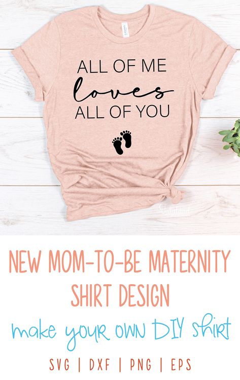 Cricut Maternity Shirt Ideas, Maternity Shirts Vinyl, Diy Maternity Shirt, Vinyl Business, Cute Maternity Shirts, Heat Transfer Vinyl Projects, Diy Tshirt, Maternity Shirts, Cricut Svgs