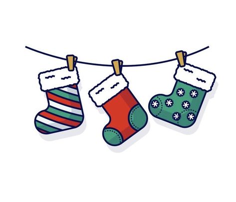 Christmas Socks Drawing, Socks Drawing, All We Have Is Now, Christmas Sock, Christmas Doodles, Christmas Rock, Christmas Card Crafts, Christmas Characters, Christmas Drawing