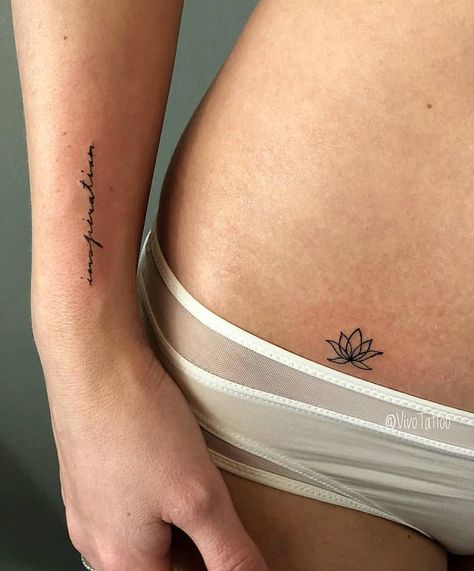 Flower Hip Tattoos, Water Lily Tattoos, Hip Tattoos, Shape Tattoo, Summer Tattoo, Hip Tattoos Women, Tattoos Women, Lily Tattoo, Lotus Tattoo