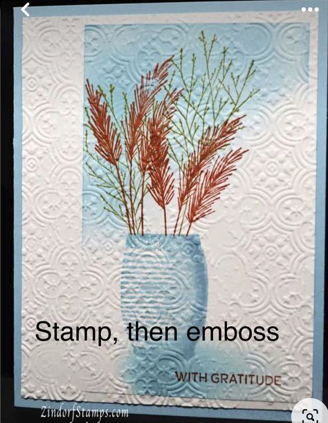 Handmade Card Designs Ideas, Vase Cards, Welcome Home Cards, Earthen Vessels, Earthen Elegance, Earthen Textures, Nature Card, Leaf Cards, Paper Crafts Card