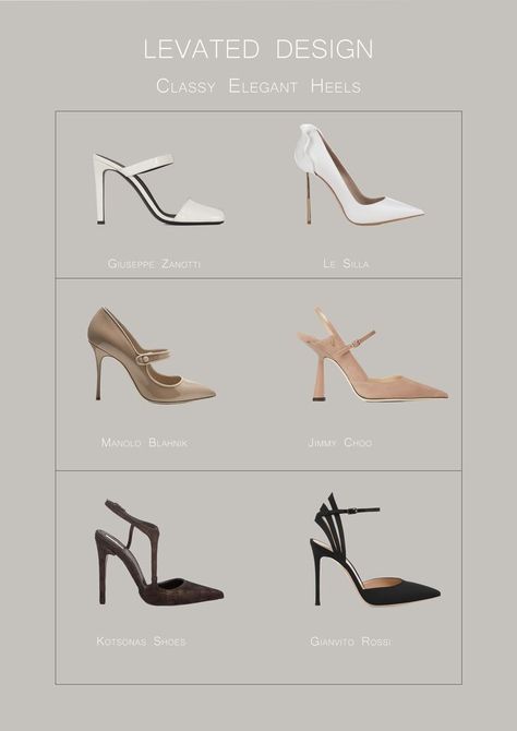 6 Classy elegant heels 2021
from Manolo Blahnik, Gianvito Rossi, Jimmy Choo, Giuseppe Zanotti and more Classy Heels Elegant, Elegant Heels Classy, Aesthetic Shoe, Luxury Aesthetics, Luxury Fashion Outfits, Classy Heels, Zanotti Heels, Designer Shoes Heels, Shoe Heels