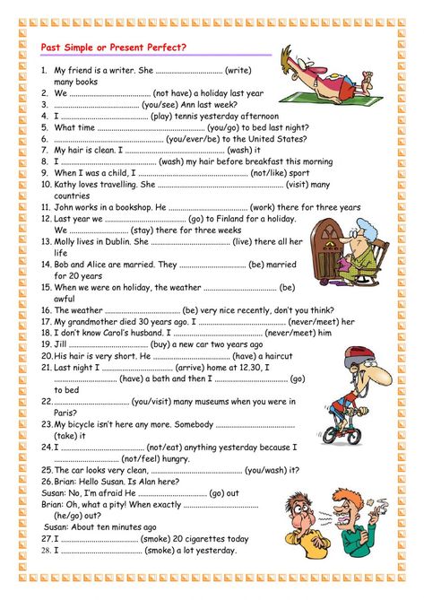 Past Simple Exercises, Present Past Tense, English Past Tense, Tutoring Activities, Past Tense Worksheet, English Tenses, Simple Past, Simple Present, English For High School