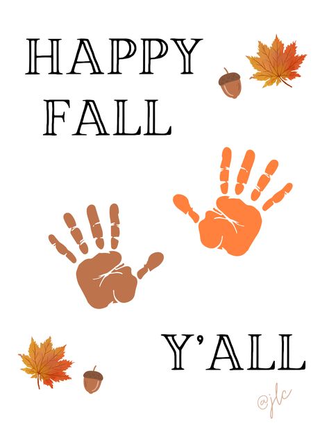 Enjoy this FREE handprint printable with someone special, as simple as printing, and stamping their hands with paint on the paper and it’s all set. Print comes without handprints shown in picture. Perfect to be framed if wanted! Handprint Leaf, Kids Fall Crafts, Craft Printing, Handprint Crafts, Fall Printables, Banner Printing, Fall Crafts For Kids, Handprint Art, Cool Lettering