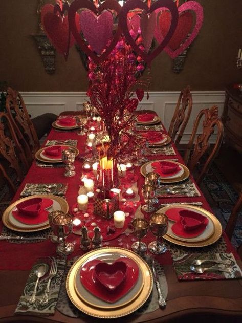 Valentine Table Settings, Valentine Dinner Table Setting, Valentines Day Table Setting, Valentines Table Setting, Valentines Day Tablescapes, Romantic Dinner Setting, Aesthetic Valentines Day, Valentine Day Table Decorations, Romantic Dinner Decoration