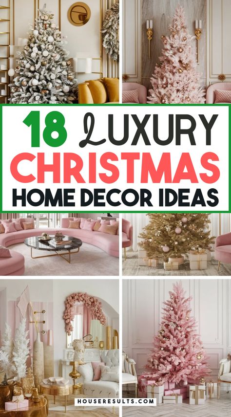 Transform your home into a winter wonderland with luxury Christmas decor! 🎄✨ Discover elegant ideas for stunning Christmas trees, sophisticated table settings, and festive accents that will make your home shine. Save this pin for your holiday decorating inspiration! 📌🌟 Luxury Christmas Decor, Pink Christmas Decor, Christmas Home Decor Ideas, Holiday Plates, Pink Tree, Christmas Hamper, Spode Christmas Tree, Crystal Snowflakes, Luxury Christmas