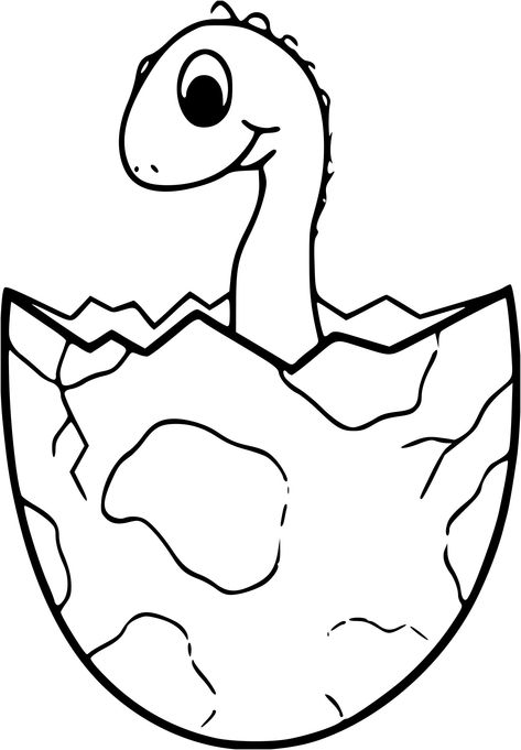 Coloriage Dinosaure oeuf à imprimer sur COLORIAGES fo Baby Dinosaur, Dinosaur Coloring Pages, Dinosaur Coloring, Baby Dinosaurs, Copic Coloring, Baby Cartoon, Kids Pictures, Copic, Easter Crafts