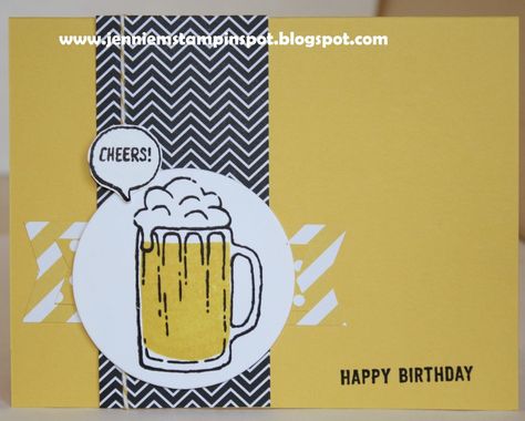 SUO-HSS243 Birthday Cheers Beer Card, Birthday Card For Men, Ideas Birthday Card, Card For Men, Men Cards, Man Cards, Mens Cards, Birthday Cheers, Male Birthday