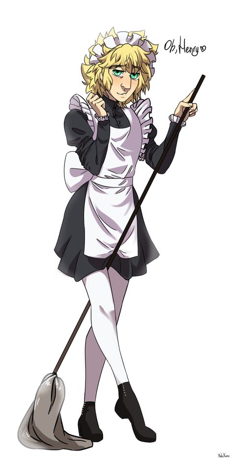 Hyde is a maid, and he looks absolutely beautiful in this dress. Maid Reference, Dr Jekyll, Mr. Hyde, Jekyll And Mr Hyde, Maid Outfit, Scientists, Literature, Princess Zelda, Fan Art