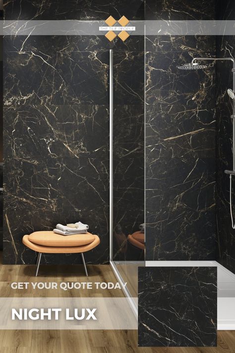 Experience the opulence of our 60x120 marble effect tiles, designed for the lover of dark interiors. Whether on walls or floors, they promise to mesmerize. Enquire Now! #Tiles #Porcelaintiles #Outdoortiles #Gardentiles #Patiotiles #Marbleeffecttiles #Uktilecompany #TheTilePeople #Homerenovation #Bathroomideas #Bathroominspo #Showerideas #Showerinspo #Homeimprovements #Blacktiles #Darktiles #Darkluxuryinteriors #luxurydesign Black And Brown Tile Bathroom, Brown Tile Bathroom, Matt Tiles, Black Marble Bathroom, European Tiles, Marble Effect Tiles, Brown Tile, Garden Tiles, Patio Tiles