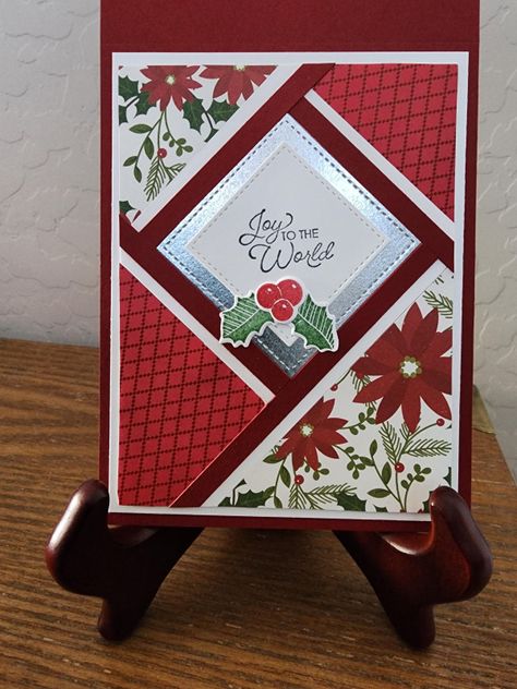 Simple Christmas Cards, Hanukkah Cards, Christmas Card Inspiration, Hand Made Greeting Cards, Rubber Stamp Art, Art Paper Craft, Homemade Christmas Cards, Diy Christmas Cards, Stamp Art