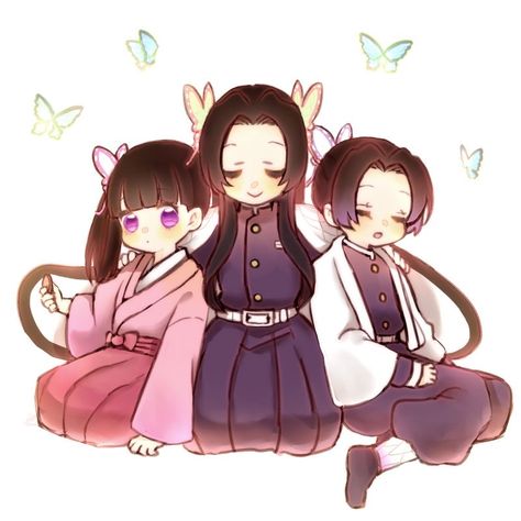 Butterfly Sisters, Kanae Kocho, Butterfly Family, Kanao Tsuyuri, Anime Siblings, Anime Butterfly, She Ra Princess Of Power, Demon Slayer Kimetsu No Yaiba, One Piece Comic