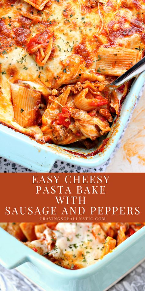 Cheesy Sausage Pasta Recipes, Sausage Pasta Bake Recipes, Sausage And Pepper Casserole, Kielbasa Pasta Bake, Sausage And Peppers Pasta Bake, Sausage Casserole Recipes For Dinner, Baked Sausage Pasta, Sausage Peppers And Onions Pasta, Sausage Pasta Casserole