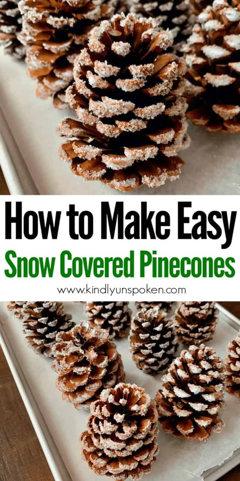 Diy Snow, Pinecone Crafts, Cone Crafts, Cones Crafts, Pine Cone Crafts, Navidad Diy, Noel Christmas, Pine Cone, Christmas Deco