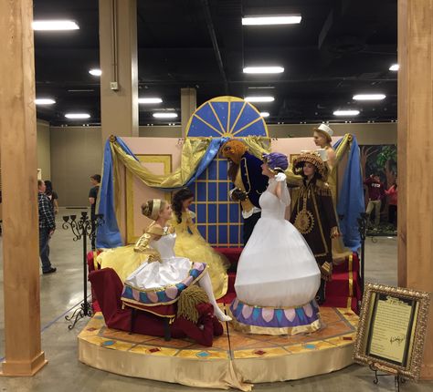 Beauty & the Beast Beta Living Literature Beta Club Visual Arts, Beauty And The Beast Float Parade, Living Literature Beta Ideas, Beta Club Ideas, Work Costumes, Beta Club, Beauty And The Beast Costume, Market Scene, Beast Costume