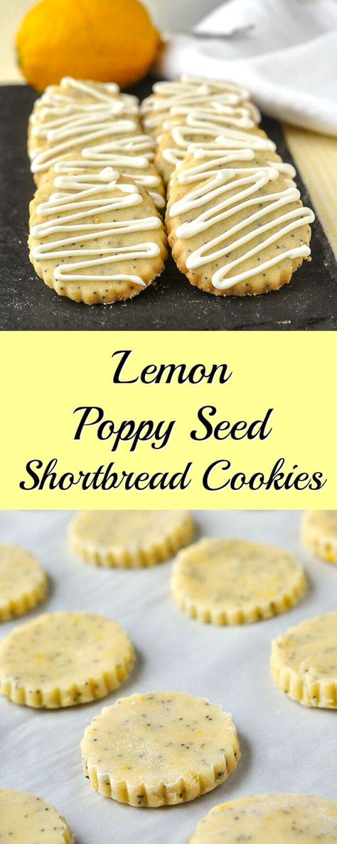 Lemon Poppy Seed Shortbread Cookies, Lemon Poppyseed Shortbread, Lemon Poppyseed Shortbread Cookies, Flavoured Shortbread Cookies, Shortbread Cookies Flavours, Afternoon Tea Cake Ideas, Afternoon Tea Cookies, Afternoon Tea Recipes Sweet, Flavoured Sugar Cookies