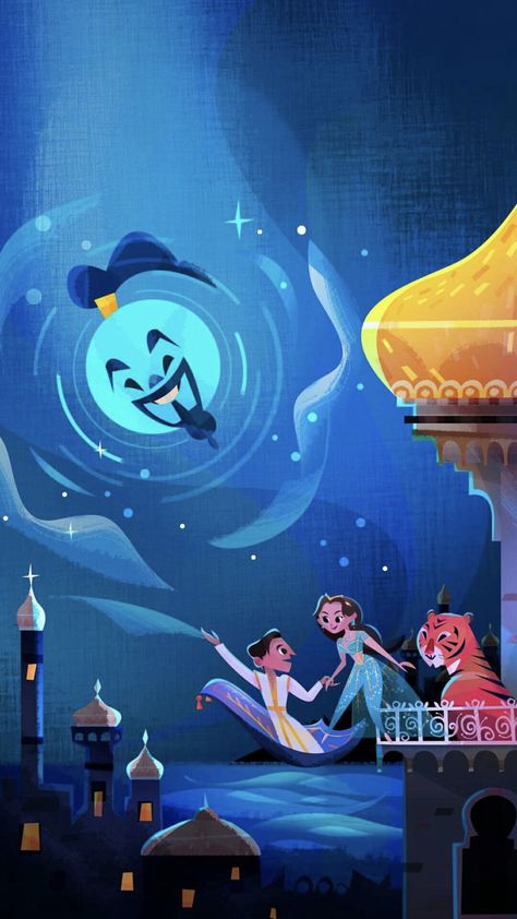 Artist: Nelson Lip (Instagram: @_nelsontsen) Aladdin Wallpaper, Disney Fantasia, Do You Trust Me, Aladdin 2019, Disney Artwork, Disney Fanatic, Disney Live Action, Disney Aladdin, Pinturas Disney