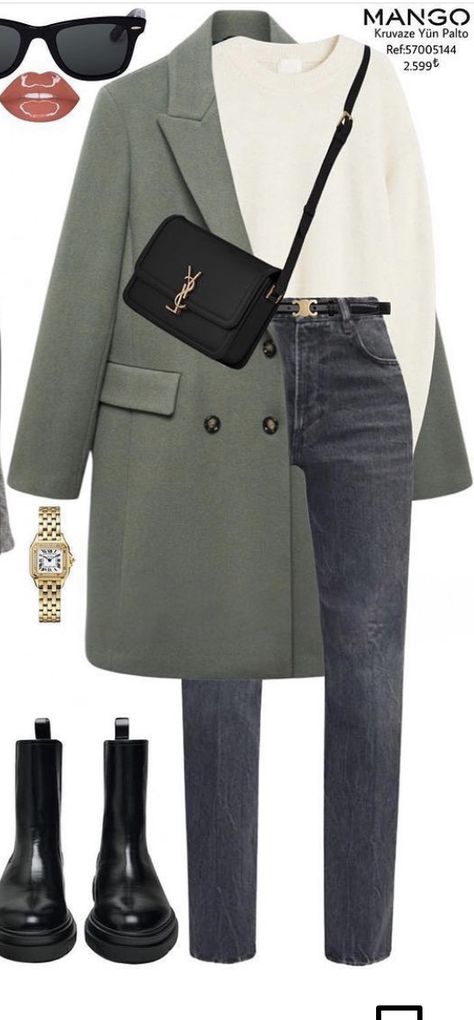 Olive Winter Outfit, Style For 30s, Winter Fashion Capsule, Sophisticated Outfits Classy Chic Casual, Museum Date Outfit Casual, Cold Weather Business Outfits, Winter Outfit Going Out, Fall Outfit Ideas Aesthetic, Autumn Winter Fashion 2024