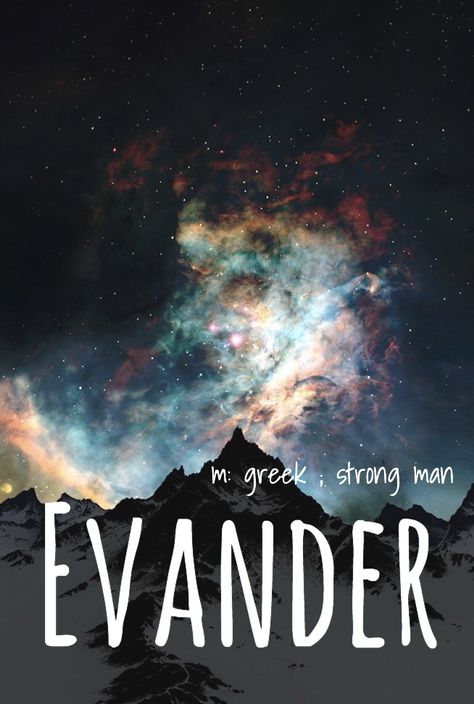 Evander - beautiful baby boy name! Pronounced: ee-van-der or eh-van-der #babynames #names #boynames Evander Name Meaning, Baby Boy Name, Boys Names, Hippie Baby, Girls Names, Strong Man, Fantasy Names, Beautiful Names, Boy Name