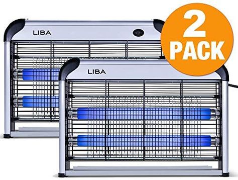 Amazon.com : LiBa Bug Zapper Electric Indoor Insect Killer Mosquito, Bug, Fly Killer Powerful 2800V Grid (2-Pack) : Garden & Outdoor Fly Zapper, Mosquito Zapper, Insect Collection, Bug Zapper, Mosquito Killer, Flying Insects, Uv Light, Pest Control, Indore