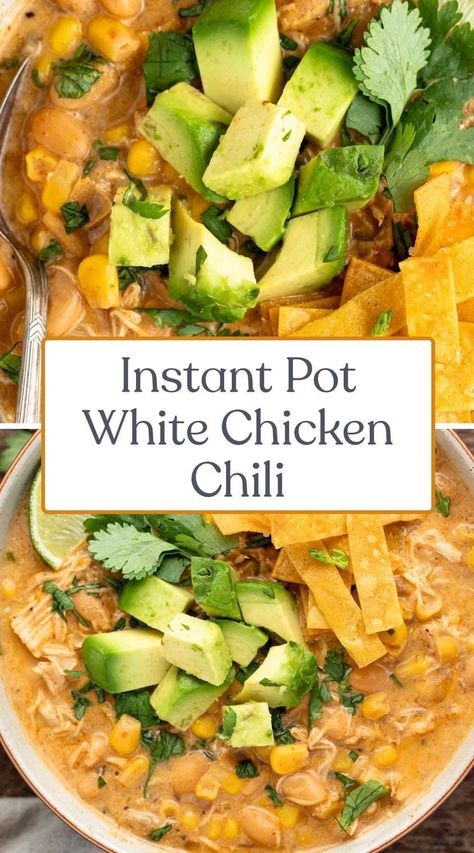 Chicken Breast Soup, Instant Pot White Chicken Chili, Green Chili Stew, 40 Aprons, White Bean Chicken Chili, White Bean Chili, Easy Skillet Meals, Hearty Comfort Food, Chilli Recipes