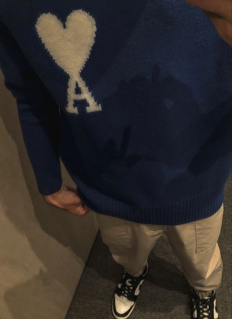 Ami Paris Outfit Men, Ami Outfits, Aesthetic Amigurumi, Aesthetic Fit, Guys Fits, Masc Outfits, Baggy Clothes, Mens Outfit Inspiration, Ralph Lauren Boys