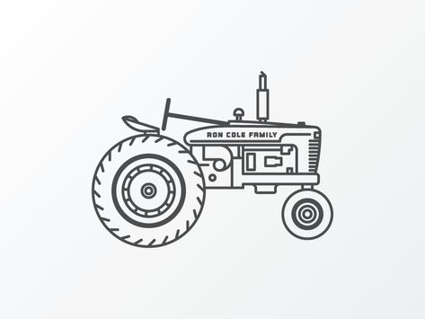 Tractor Old by Brian K Gray Fine Line Tractor Tattoo, Simple Tractor Tattoo, Tractor Line Art, Small Tractor Tattoo, Tractor Tattoo Memorial, Tractor Tattoo Ideas, Tractor Outline, Tractor Tattoo, Tractor Sketch