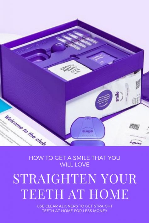 How to Get a Smile that You will Love - Straighten Your Teeth at Home #dentist #teeth #health Straighten Teeth At Home, Straighten Teeth, Smile Direct, Braces Cost, Dentist Teeth, Getting Braces, Fairy Pouch, Tooth Cavity, Dental Impressions