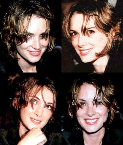 Winona Ryder Short Hair, Winona Ryder Young, Winona Ryder Style, Hippie Mom, Winona Forever, Hair Inspiration Short, Short Choppy Hair, Cute Face, Winona Ryder