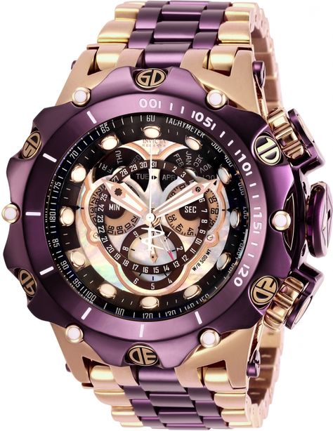 Futuristic Watches, Mens Jewerly, Mens Invicta Watches, Big Women Fashion, Fancy Watches, Rose Gold Brown, Amazing Watches, Expensive Watches, Invicta Watches