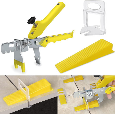 The leveling system carries 300 clips to secure the tile position and prevent movement, use on Tiles 1/8" (3mm)up to 1/2"(12mm) thick, extremely fast & easy to install & remove. 1/8 Inch tile spacers can apply to 1/8 inch (3mm) tile gap and also used for Flooring and Walling. Stone Installation, Tile Leveling System, Tile Spacers, Tile Tools, Building Materials, Tool Set, Tile Floor, Gap, Tile