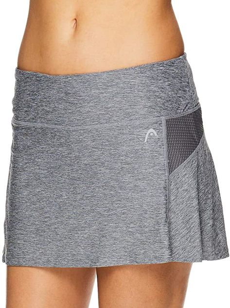 Amazon.com: HEAD Women's Athletic Tennis Skort - Performance Training & Running Skirt - Fresh Mesh Quietshade Heather Grey, X-Large: Sports & Outdoors Nike Skirt, Running Skirt, Athletic Skirts, Tennis Skirt Outfit, Performance Training, Running Skirts, Buy Skirts, Tennis Skirts, Training Running