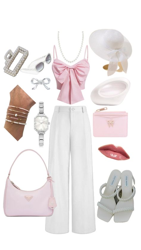 Pink Coquette 🎀 Elegant Simple Outfit, Beach Wedding Party, Simple Outfit, Simple Outfits, Beach Wedding, Tea Party, Wedding Party, Tea, How To Wear