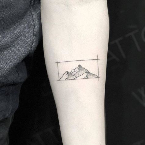 Reflection Tattoo, Moutain Tattoos, Small Nature Tattoo, Mountain Range Tattoo, Small Snake Tattoo, Mountain Reflection, Mother Nature Tattoos, Rose Tattoos For Men, Meaningful Tattoos For Women