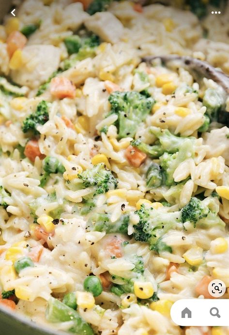 Orzo Recipes Side, Creamy Orzo Pasta, Orzo Dishes, Creamy Orzo, Resep Pasta, Chelsea's Messy Apron, Parmesan Cream Sauce, Orzo Recipes, Creamy Recipes