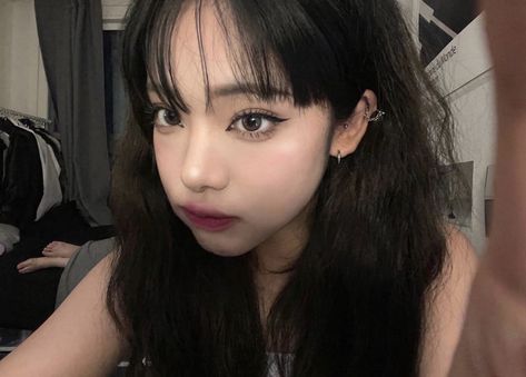 Pelo Ulzzang, Ulzzang Makeup, Cute Makeup Looks, 짧은 머리, Asian Makeup, Pretty Makeup, Cute Makeup, Korean Beauty, Scarf Hairstyles