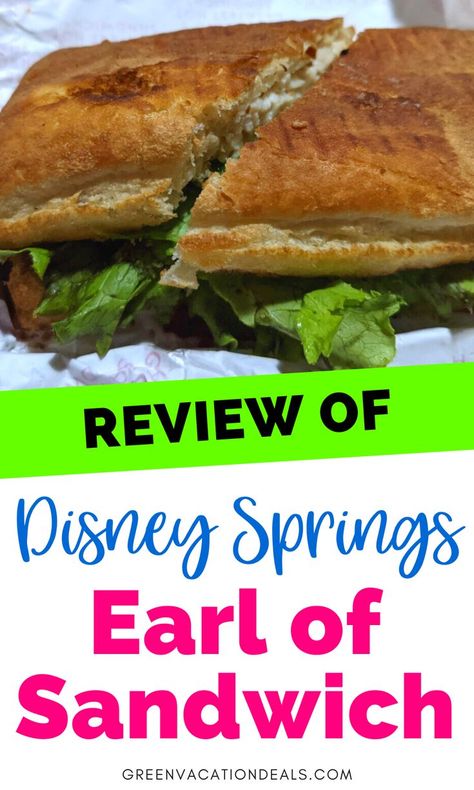 Review of Disney Springs Earl of Sandwich Holiday Turkey Sandwich, Chipotle Sandwich, Disney Springs Restaurants, Chicken Chipotle, Earl Of Sandwich, Best Sandwiches, Turkey Sandwich, Holiday Turkey, Quick Service Restaurant