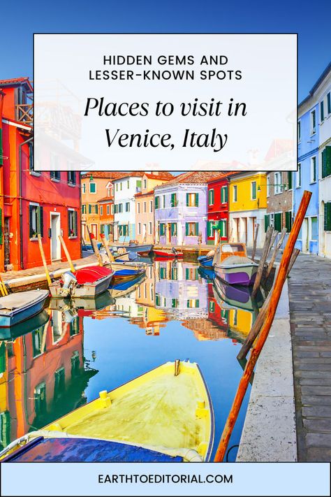 Read about the lesser-known attractions and places to see in Venice Italy Unusual Things, Venice Italy, Hidden Gems, Venice, You Must, Did You Know, Things To Do, Gems, Italy