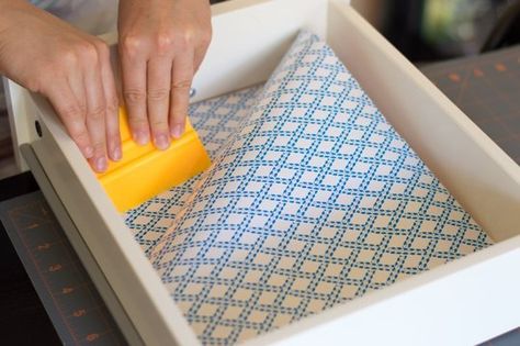 How To Line Kitchen Drawers & Shelves with Cheery Paper — Lessons from The Kitchn | The Kitchn Kitchen Shelf Liner, Kitchen Drawer Liners, Kitchen Cabinet Liners, Kitchen Liners, Inside Kitchen Cabinets, Lining Drawers, Line Kitchen, Cabinet Liner, Shelf Paper