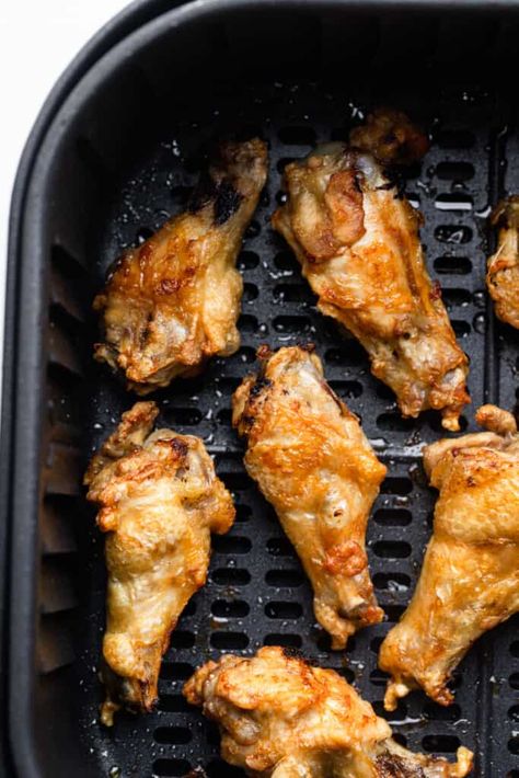 Crispy Air Fryer Chicken Wings, Breaded Chicken Wings, Crispy Air Fryer Chicken, Jerk Chicken Wings, Air Fry Chicken Wings, Frozen Chicken Wings, Spicy Wings, Crispy Wings, Crispy Chicken Wings