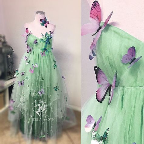 Firefly Path — ~Butterfly Garden Gown~ I’ve been so inspired by... Fairy Dress Diy, Garden Gown, Spring Costume, Fairy Costume Women, Firefly Path, Summer Fairy, Fairy Dresses, Garden Dress, Butterfly Fairy