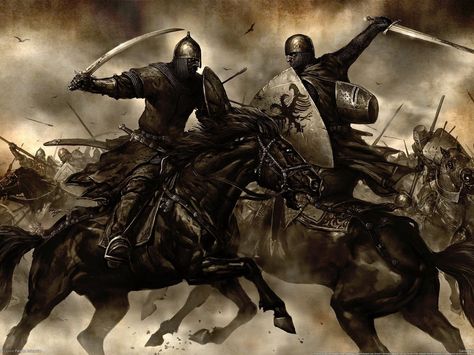 Ancient Battle Mount & Blade, Knight On Horse, Warriors Wallpaper, Combat Art, Fantasy Battle, Medieval Knight, Fantasy Warrior, Baghdad, 판타지 아트