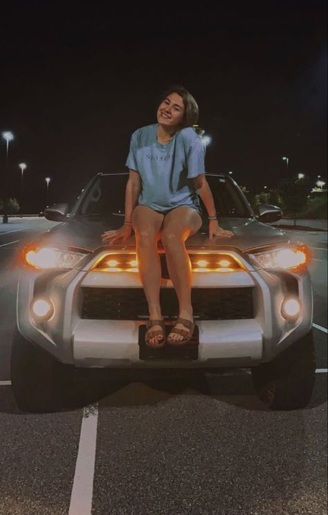 Toyota 4runner cute car pose 4runner Photoshoot, 4runner Accessories Girly, Goals Collage, Runner Pictures, Car Pose, 4runner Accessories, Four Runner, Car Poses, Girls Driving