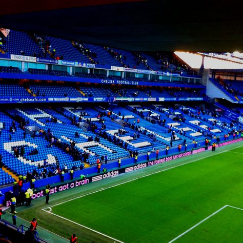 Stanford bridge Stanford Bridge Stadium, Stanford Bridge, Stadium Aesthetic, Bridge Background, Football Aesthetic, World Cup Tickets, Word Cup, Church Poster Design, Sports Stadium