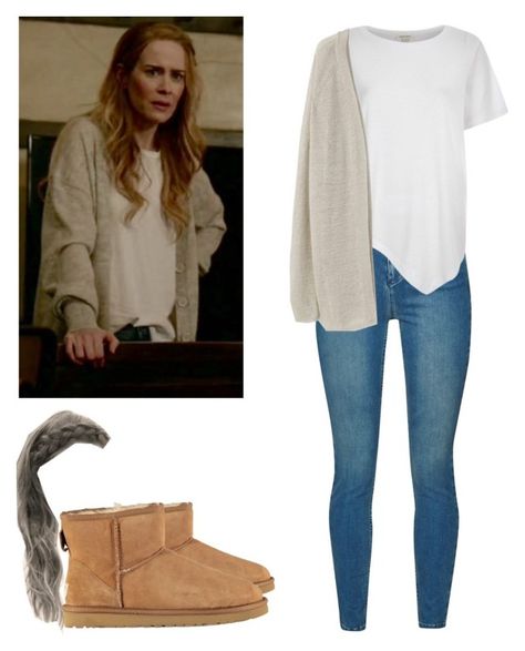 Shelby Miller - ahs / american horror story by shadyannon on Polyvore featuring polyvore moda style River Island Violeta by Mango French Connection UGG fashion clothing Classic French Nails, Dream Closet Clothes, Shelby Miller, Violeta By Mango, Horror Story, American Horror, American Horror Story, New Wardrobe, French Connection