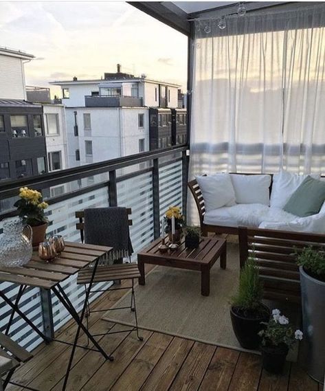 How to Make an Apartment Balcony Private - Privacy Ideas - Balcony Boss | Small balcony decor, Apartment patio decor, Apartment balcony decorating Small Patio Decor, Balcony Design Ideas, Balcony Ideas Apartment Outdoor, Small Balcony Ideas Apartment, Balkon Design, Balcony Ideas Apartment Indian, Apartment Patio, Small Apartment Decorating, Apartment Balcony