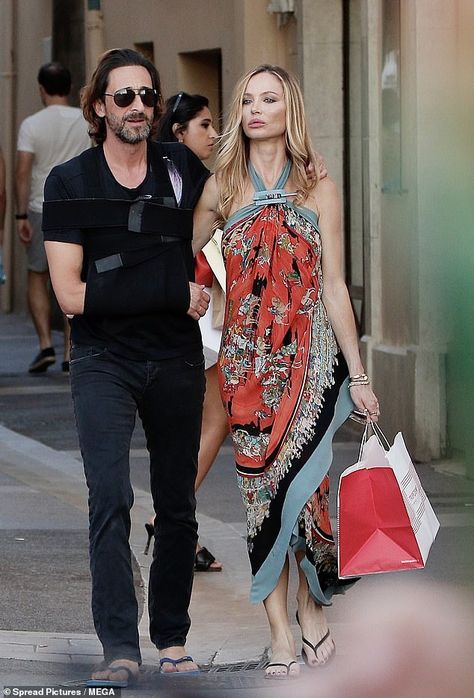 Goatee Beard, Georgina Chapman, Joyce Carol Oates, Adrien Brody, Oscar Winners, Scarf Dress, Blonde Bombshell, St Tropez, Dark Jeans