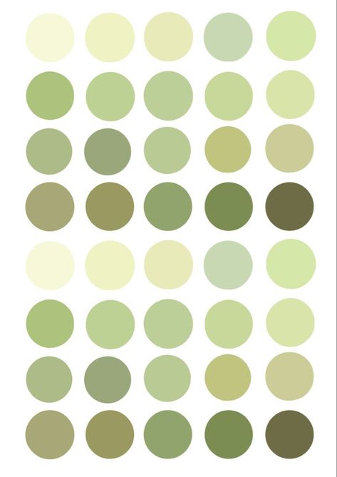 Pastel Green And White Color Palette, Colour Palette Circle, Pastel Green Color Pallete, Green Palette Pastel, Pastel Green Pallete, Matcha Color Pallette, Green Pallete Colour Palettes, Circle Color Palette, Green Palette Aesthetic