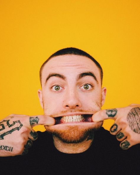 VSCO - your music made a lot of good times that much better, rest easy❤️ #macmiller | ddsspp Mac Miller Tattoos, Rip Prince, Mac Miller, Yellow Aesthetic, Big Mac, Purple Rain, Your Music, Music Poster, Rappers