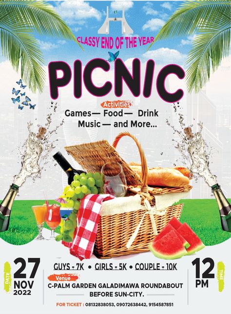 Picnic Flyer Design Ideas, Picnic Banner Design, Picnic Poster Design, Picnic Flyer Design, Picnic Poster, Agenda Design, Picnic Activities, Bold Eagle, Church Picnic